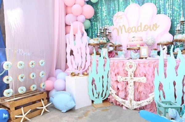 Mermaid Under the Sea 1st Birthday Party - Pretty My Party