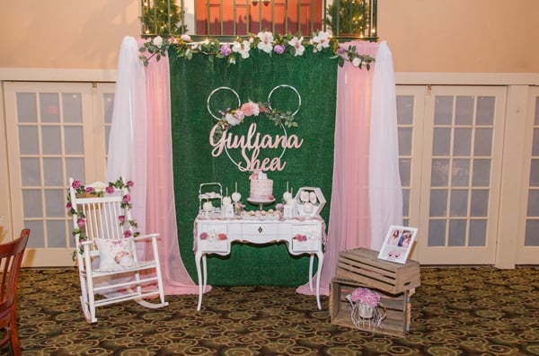 minnie mouse baby shower banner