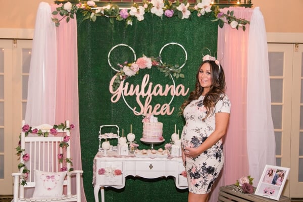 Minnie Mouse Garden Themed Baby Shower 