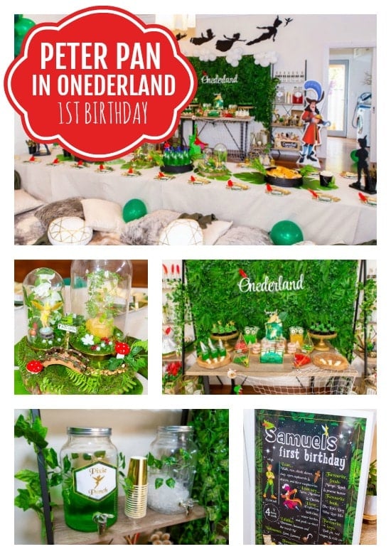 Peter Pan in Neverland First Birthday Party - Pretty My Party