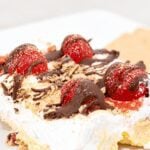 No-Bake Banana Split Ice Box Cake