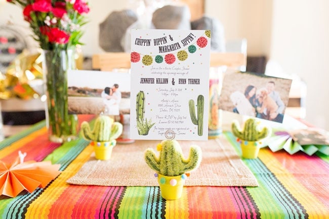 Fiesta Bridal Shower Table Decorations