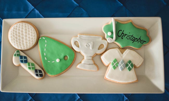 Golf Themed 1st Birthday Party Cookies