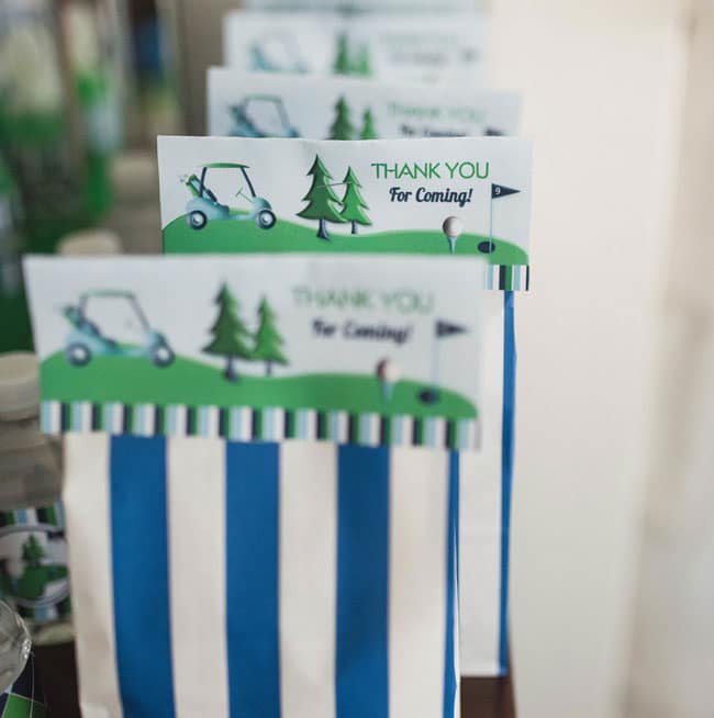 Golf Themed 1st Birthday Party Favors