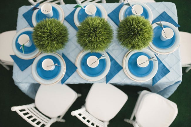 Golf Themed 1st Birthday Party Table