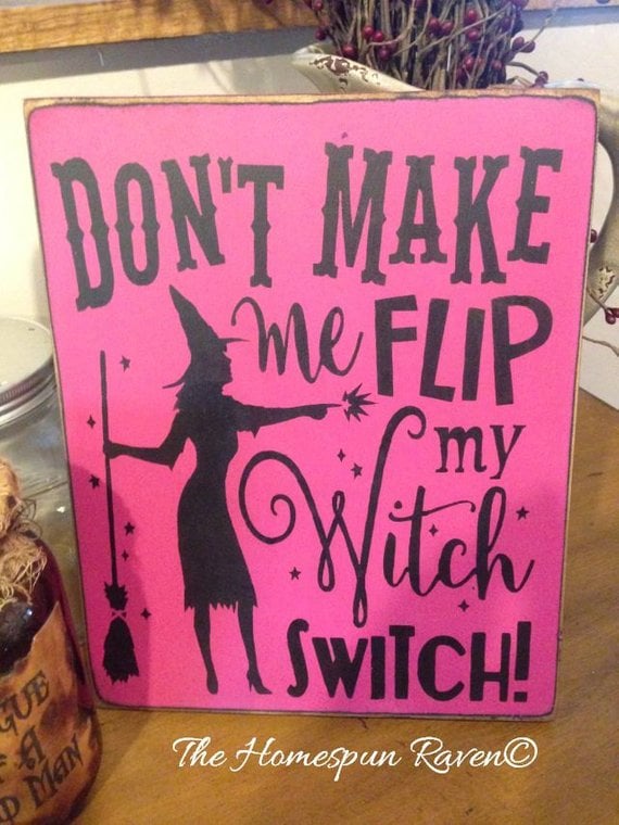 Halloween Witch Sign