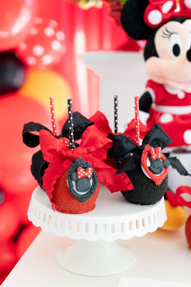 Minnie Mouse Candy Apples