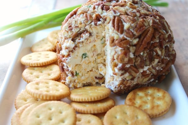 Bacon Cheddar Ranch Cheese Ball Recipe on Pretty My Party