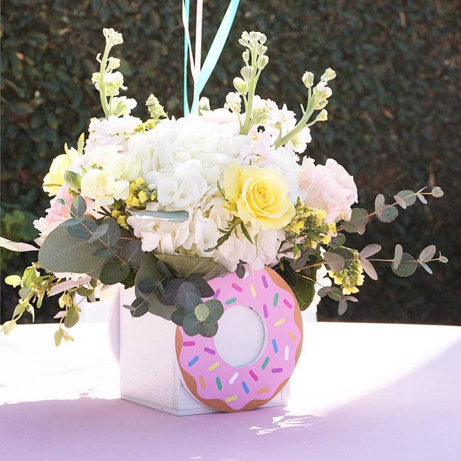 Donut Birthday Party Table Centerpiece
