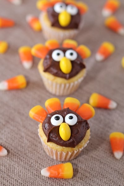 Easy Turkey Cupcakes Pretty My Party Party Ideas