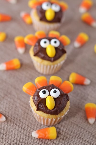 Easy Turkey Cupcakes