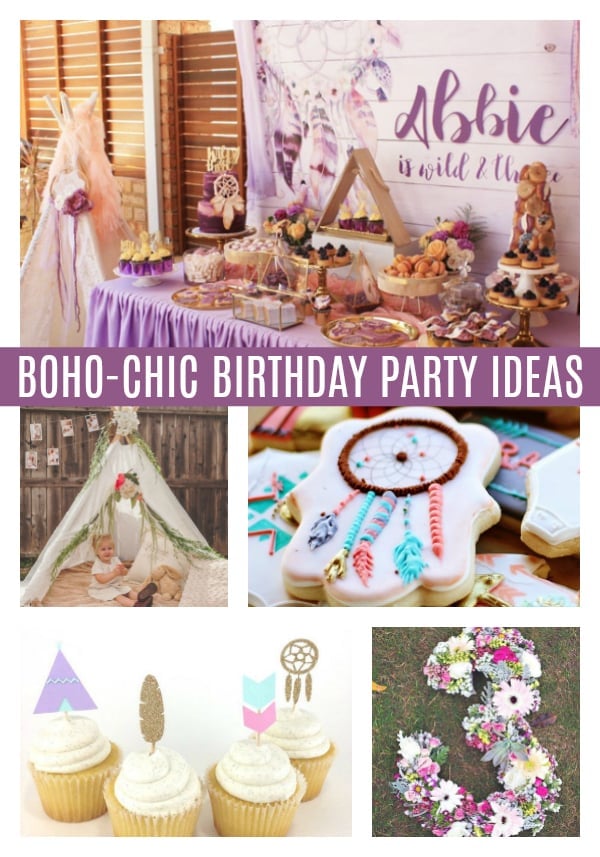 Boho Chic Party Ideas on Pretty My Party