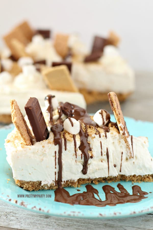 Death By S'mores Cheesecake Recipe on Pretty My Party
