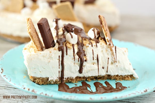 Death By S'mores Cheesecake Recipe on Pretty My Party