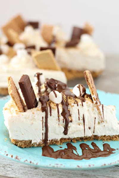 No Bake Death By Smores Cheesecake