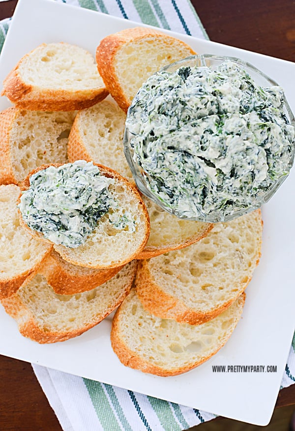 Homemade Spinach Dip on Pretty My Party