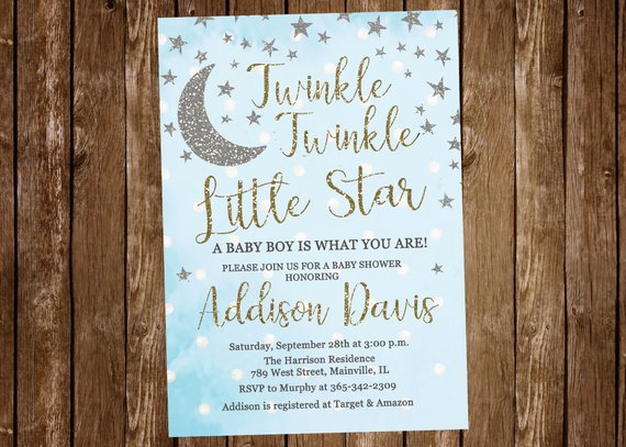 Twinkle Twinkle Little Star Baby Shower Ideas For Boys