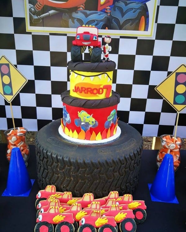Blaze and the Monster Machine Birthday Cake - Birthday Cakes For Boys on Pretty My Party