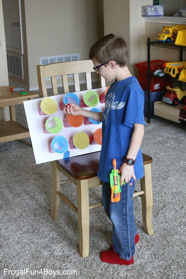 Nerf Target Prize Game - Nerf Party Ideas