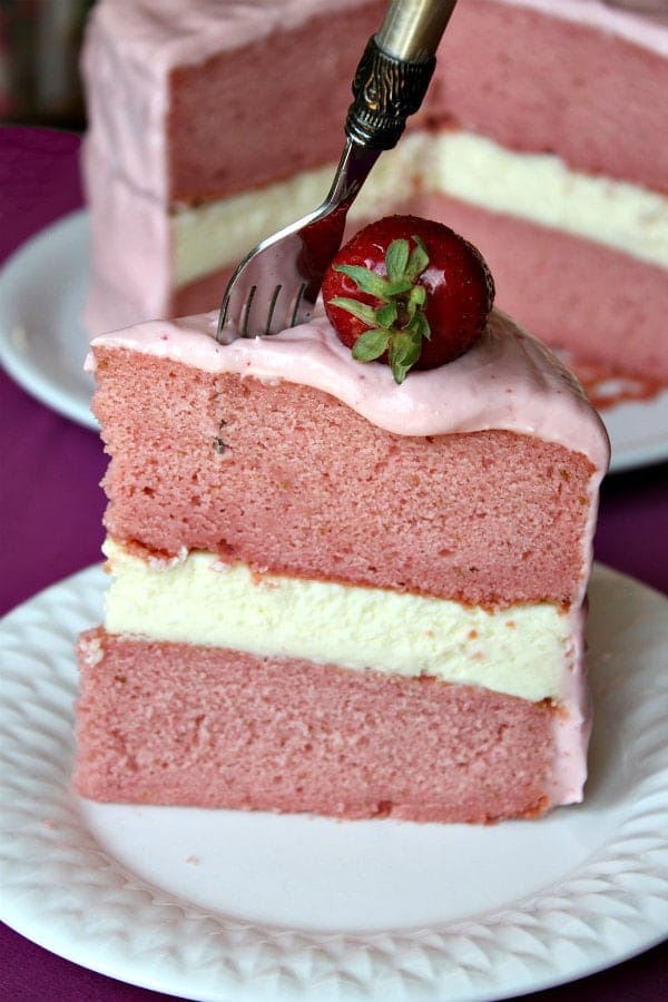 Strawberry Cheesecake Cake - Best Birthday Cake Recipe Ideas