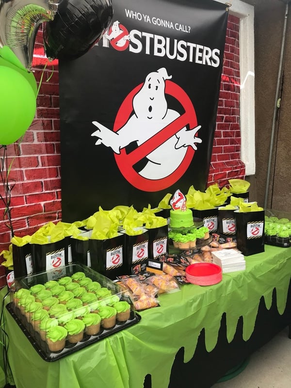 Ghostbusters Party Backdrop Sign