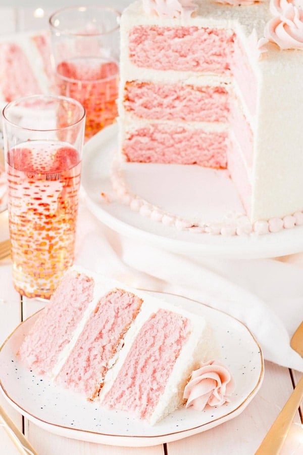 Pink Champagne Cake - Best Birthday Cake Recipe Ideas