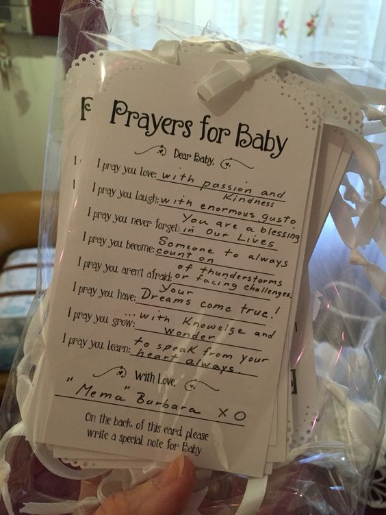 Prayers For Baby - Baptism Party Ideas