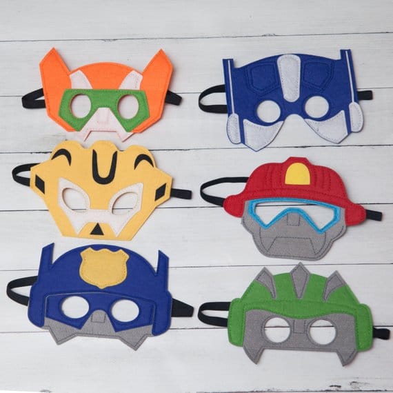 Rescue Bots Transformers Masks - Transformers Party Ideas