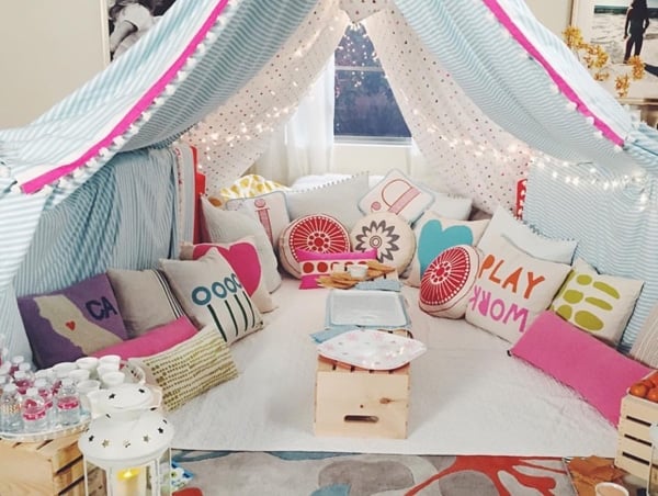 Fun Themes & Decorations for a Sleepover Party - Katie J Design and Events