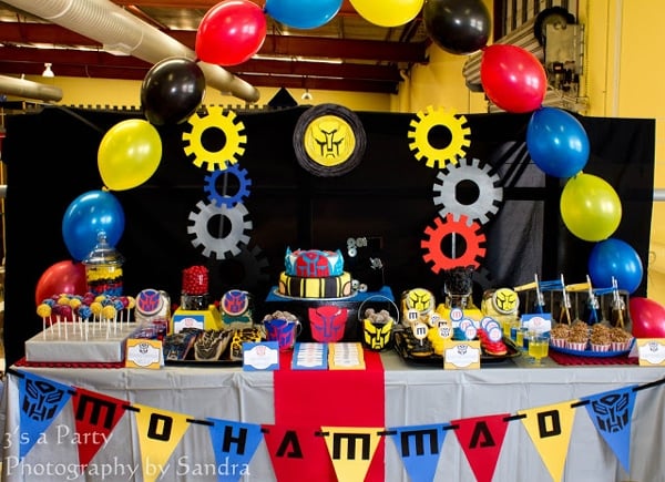 Transformers Party Dessert Table - Transformers Birthday Party Ideas