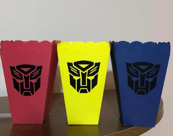 Transformers Snack Boxes - Transformers Party Ideas
