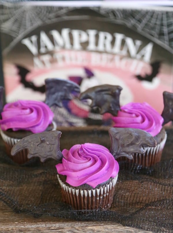 Vampirina Bat Wing Cupcakes - Vampirina Party Ideas