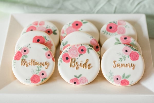Flower Themed Bridal Shower Cookies