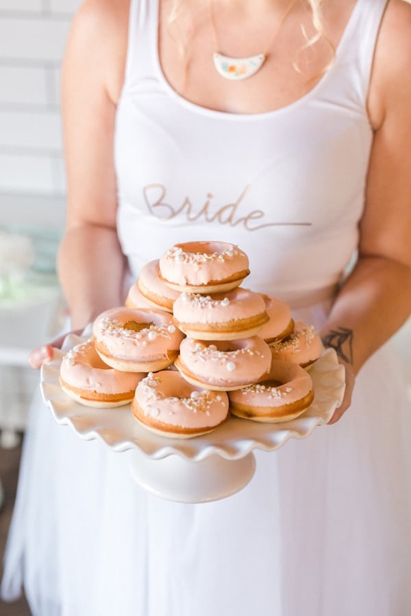 Flower Themed Bridal Shower Donuts