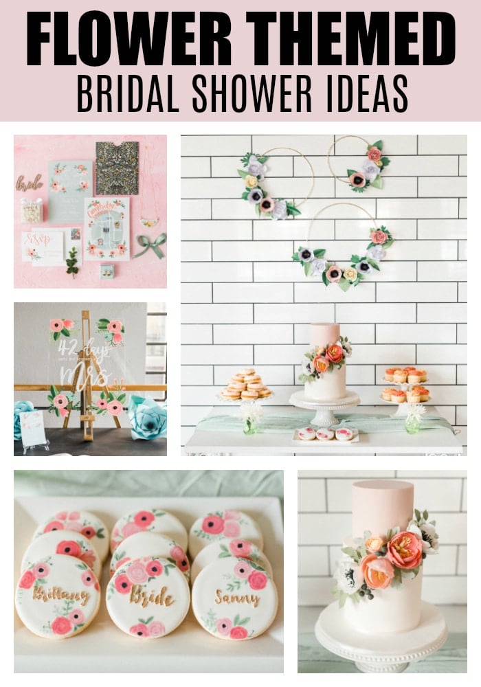 Flower Themed Bridal Shower on Pretty My Party