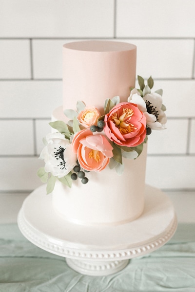 Modern Flower Themed Bridal Shower