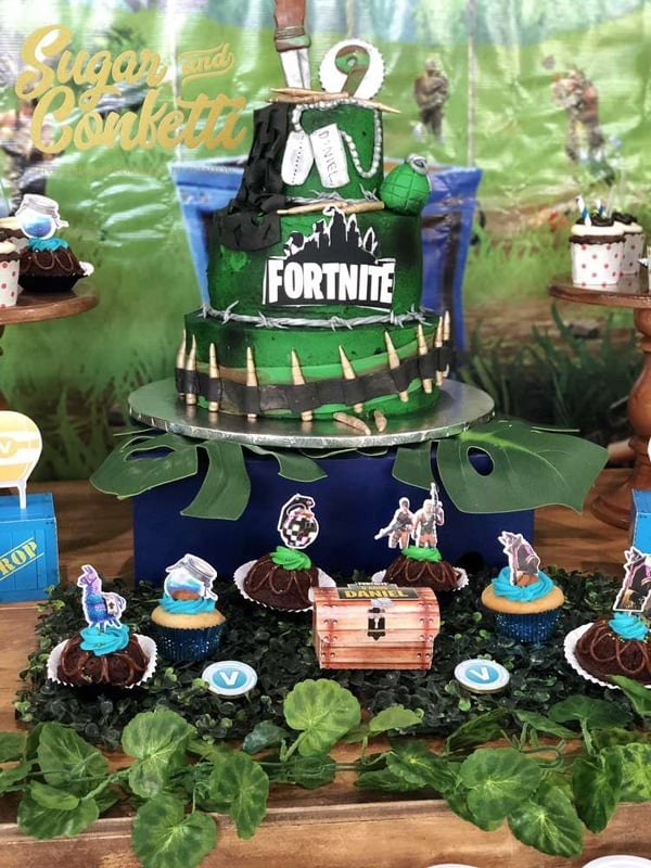 Fortnite Birthday Cake - Fortnite Birthday Party Ideas