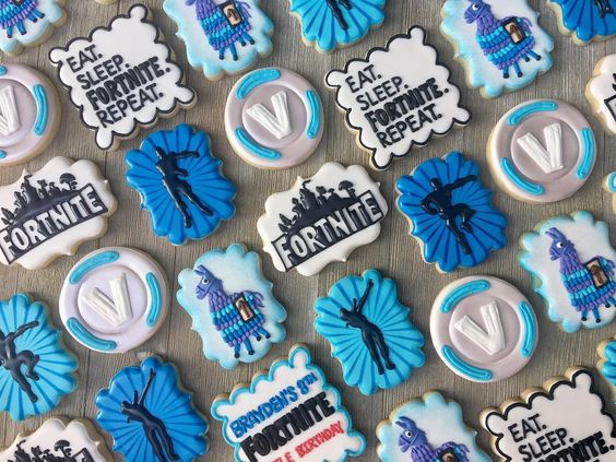 Fortnite Cookies - Fortnite Party ideas
