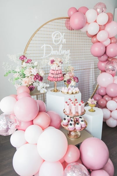 Pretty Pink and Gold 1st Birthday Party