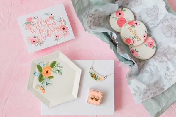 Flower Themed Bridal Shower Bridesmaids Gifts