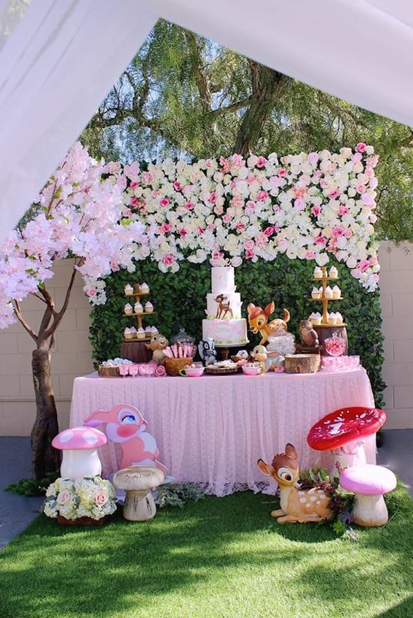 Bambi Party Dessert Table on Pretty My Party