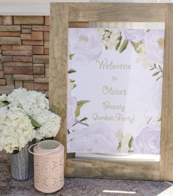 Beauty Boutique Party Welcome SIgn