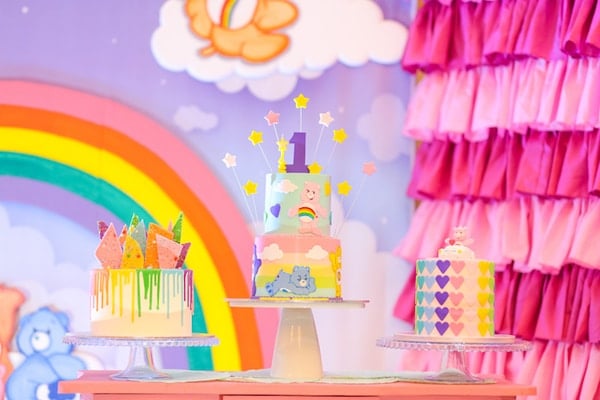 Cheer Bear Care Bear Birthday Cake by Goodies Bakery