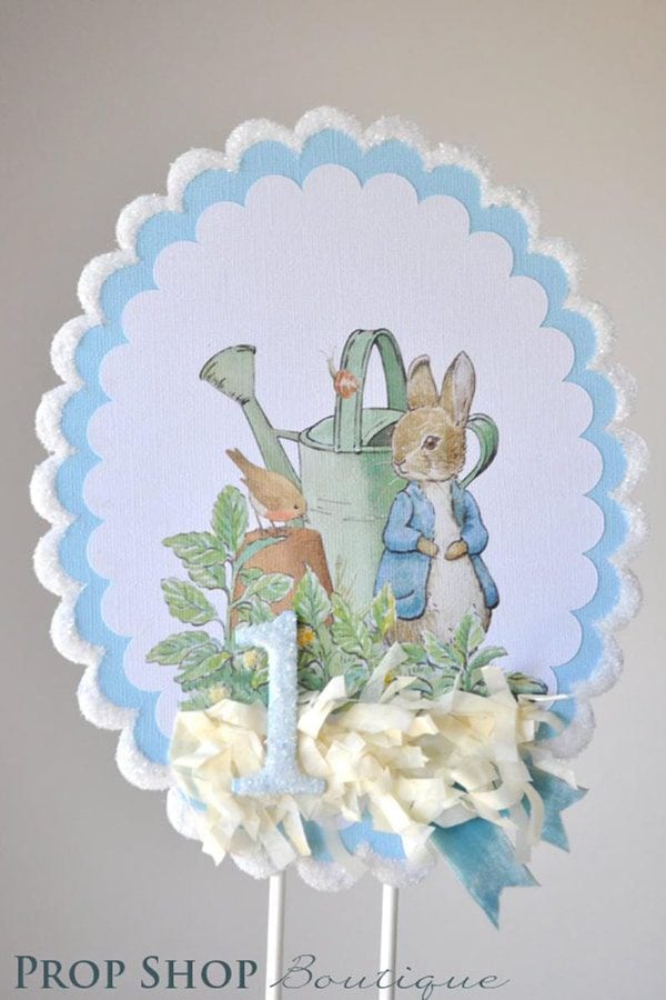 Peter Rabbit Baby Shower Party Signs - Somebunny Is On His Way