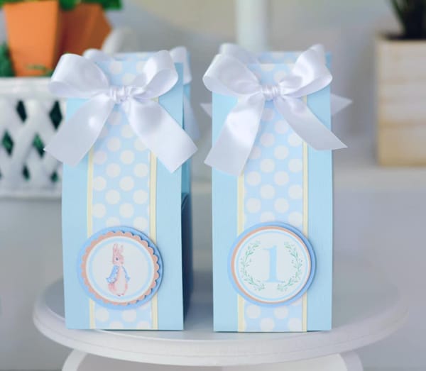 Peter Rabbit Party Favor Bags on Pretty My Party