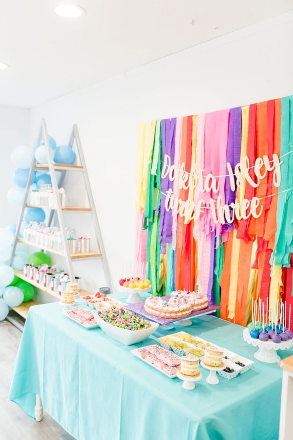 Rainbow Color Factory Party Ideas on Pretty My Party