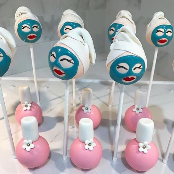 Spa Party Cake Pops - Spa Party Ideas
