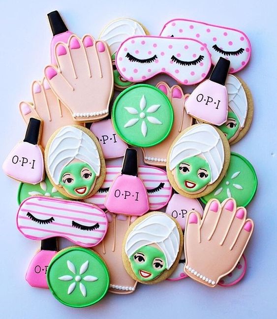 Spa Party Cookies - Spa Party Ideas