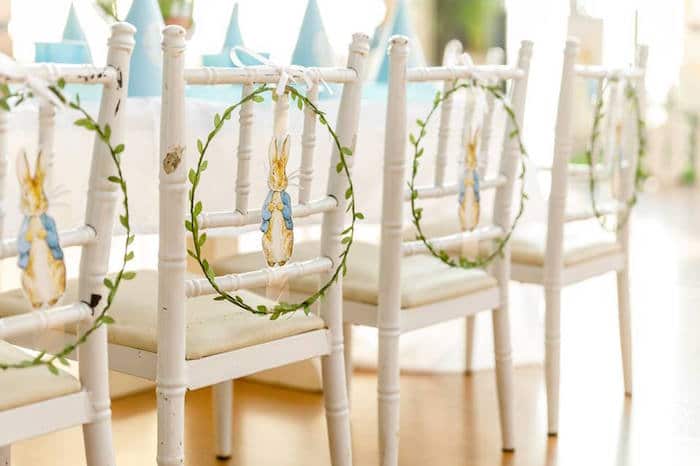 Peter Rabbit Party Chair Decorations
