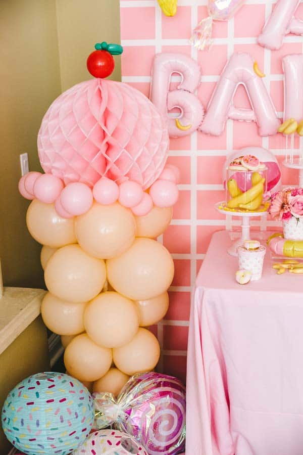 Large Ice Cream Cone Balloon Decoration